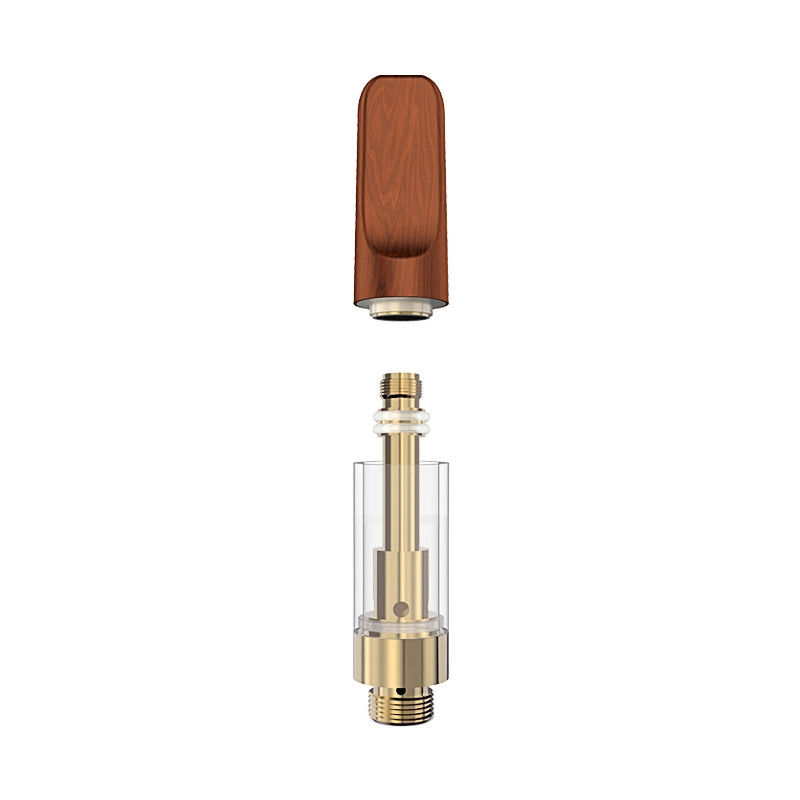 Intake Oil Hole 2.0mm*4 Disposable CBD Cartridge Wood Tip Cartridge 1.6ohm